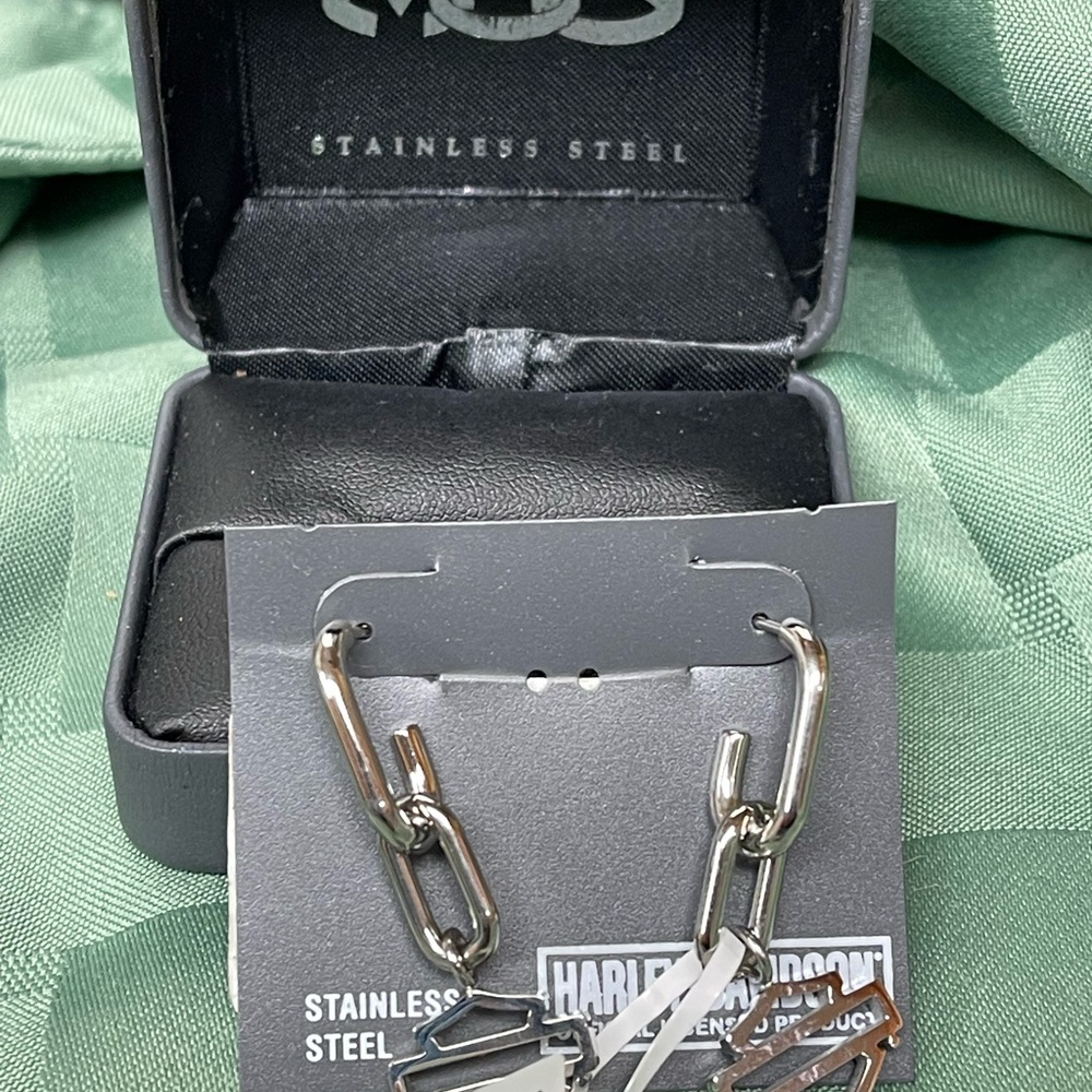 Harley-Davidson Stainless Steel Men's Chain - Silver